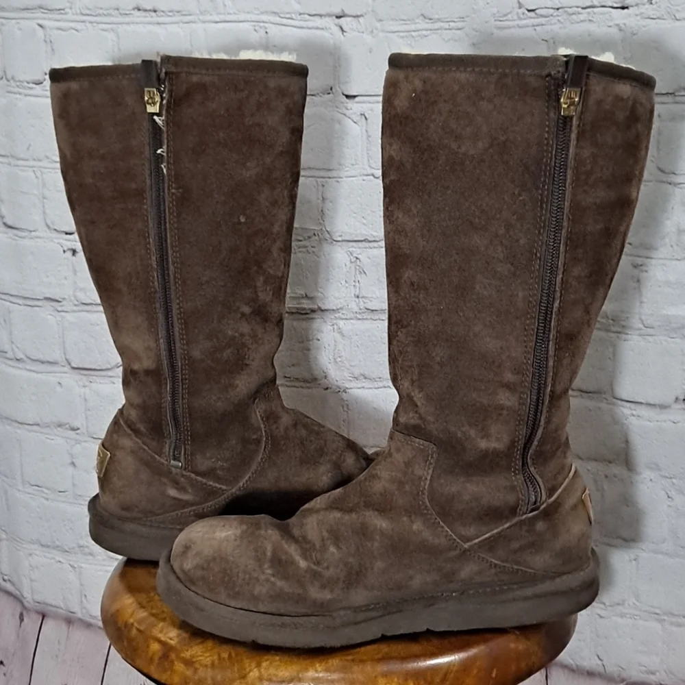 UGG Brown Retro Cargo Suede Boot